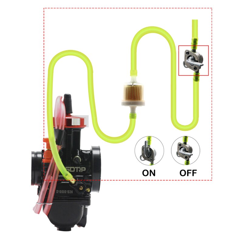 ZSDTRP 6mm 8mm Fuel Tap Gasoline Switch Fuel Tap Gasoline Tap Faucet For Motorbike Carb Gas Engine Fuel Tanks