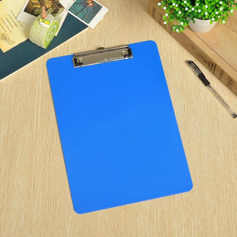 A4 1 Pc Plastic Writing Board Simple File Folder Office Word Pad Stationery Clip File Paper File Folder Holder School Supplies