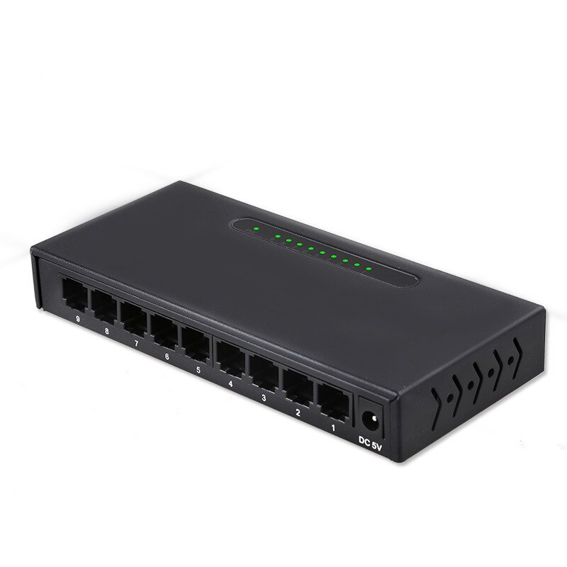 lan switch 100m 9 Port Network Switch LAN hub RJ45 10/100Mbps Full/Half duplex Exchange High Performance Shunt Smart Vlan