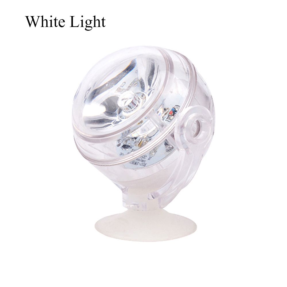 Foco LED subacuático para acuario, lámpara colorida para fuente de jardín, estanque, pecera, impermeable: US Plug-White
