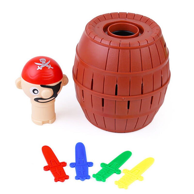 Funny Novelty Kids Children Lucky Stab Pop Up Games Children Tricky Pirate Barrel Games Multiplayer Two-Player Kid