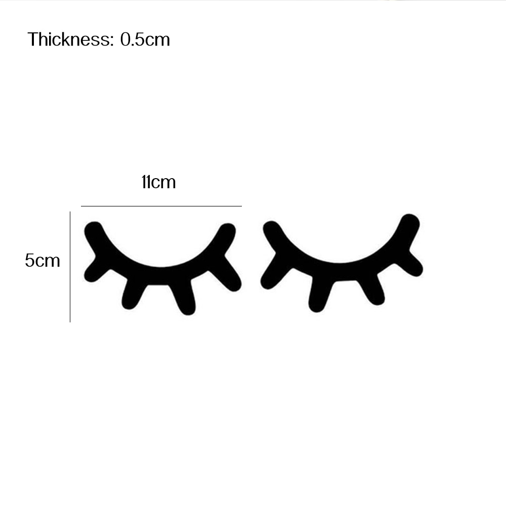1 paire faux cils Stickers muraux Style nordique 3D bois Stickers muraux auto-adhésif fond décoration enfants chambre de bébé