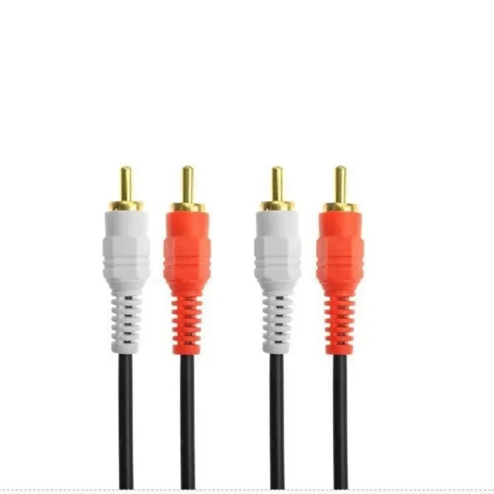 2RCA Male naar 2 RCA Male Audio Video Kabel RCA Audio Splitter Kabel voor DVD Sound TV box Luider 10M 15M
