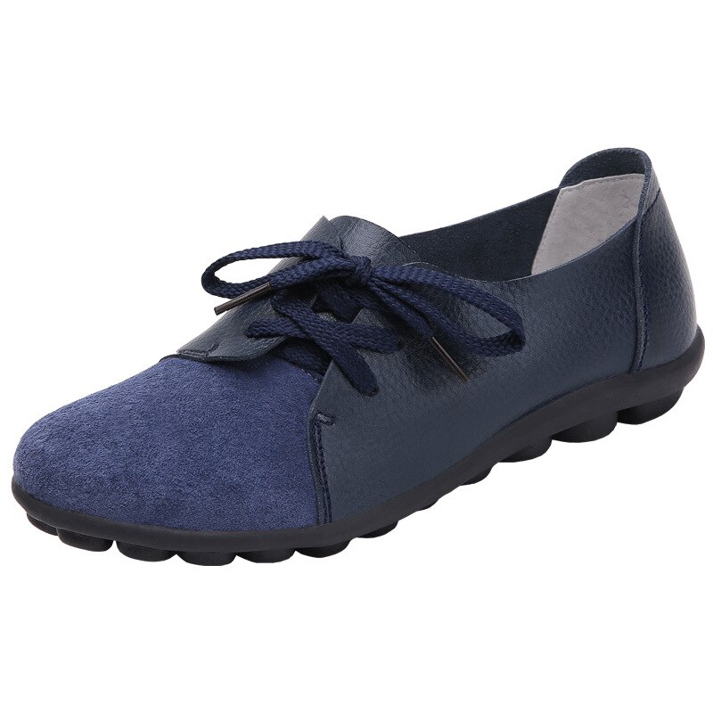 Grote Size Vrouwen Schoenen Casual En Veelzijdige Vrouwen Enkele Schoenen Lage Top Comfortabele Lace Up Doudou Schoenen