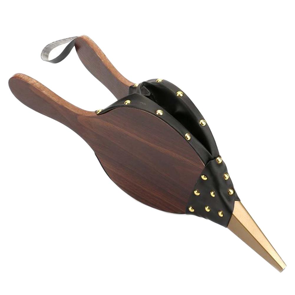 Soplador de chimenea de madera Vintage, fuelle de mano, marrón oscuro, estufa tradicional, encendedor de fuego, ventilador para el hogar, accesorio de fuego artesanal