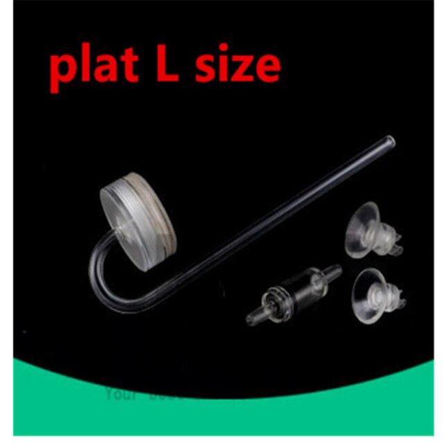 HONGYI 1 Piece Acrylic Aquarium O2 Refiner Air Oxygen Diffuser Mini Nano Atomizer Fish Tank Super Silm Bubble Counter: plat L size