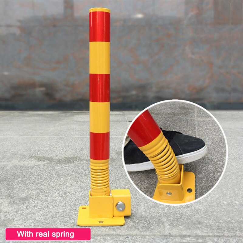 Parking Lock Pillar With Spring And Lock/ Car Barrier Lock Private Territory Maintenance Protect Parking 1PCS