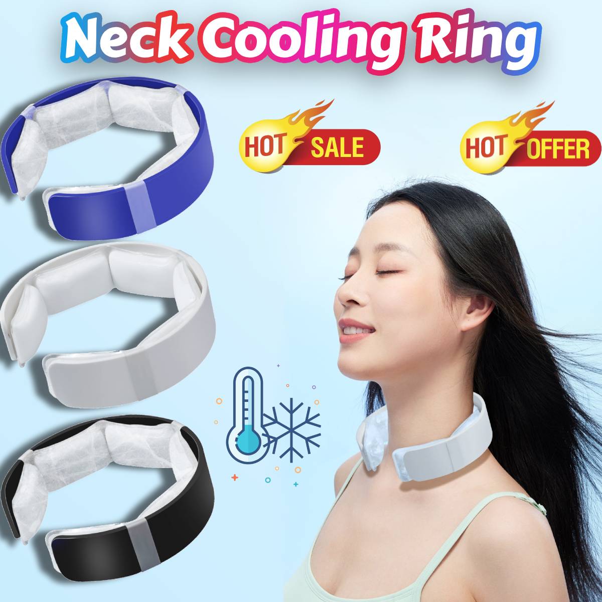 Hals Koelbuis Ring Zomer Koeler Ringen Nek Cirkel Herbruikbare Hals Koeling Ring Ijs Kussen Buis Voor Volwassenen Jogging Vissen