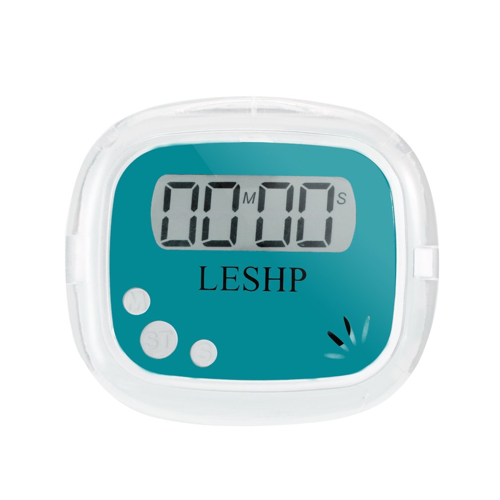 LESHP Kitchen Timer - 4 Digit LCD Display - Countdown & Count-Up - Magnetic Back - Memory Recall