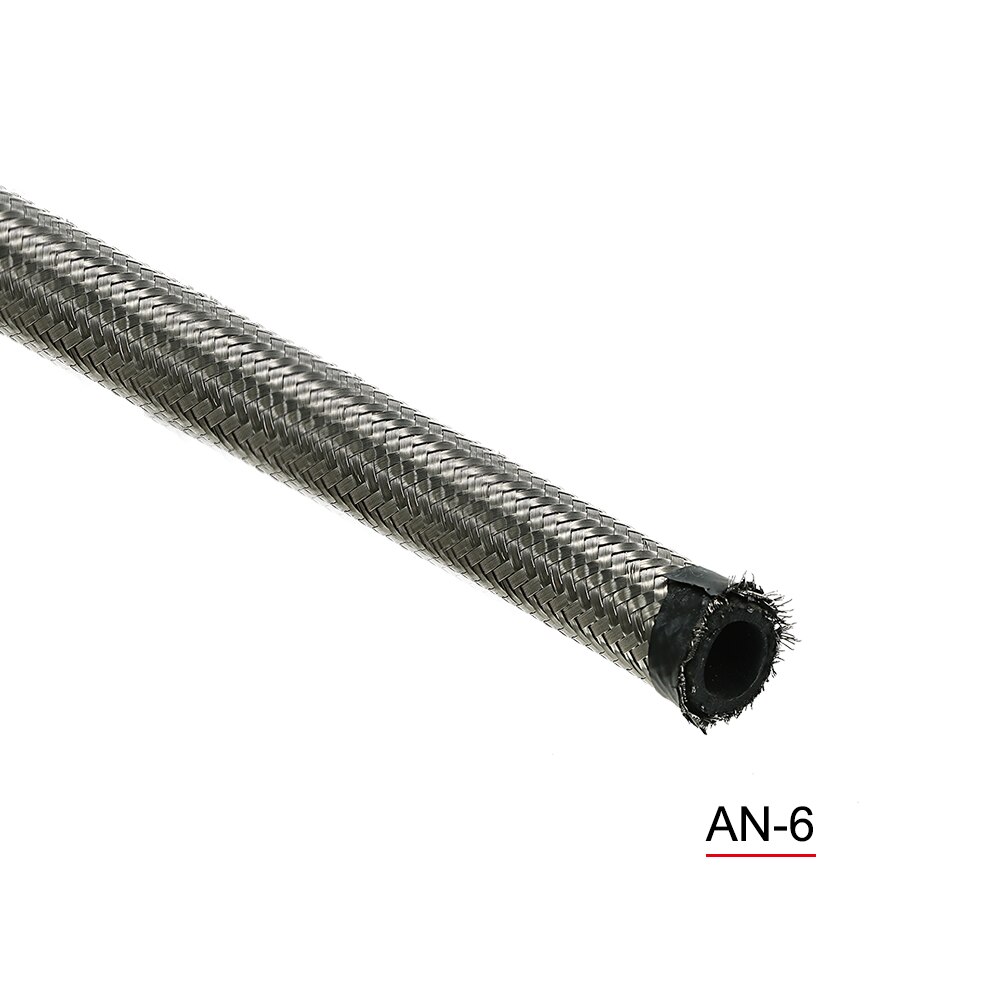 1.5M 2M 3M Car Fuel Hose Stainless Steel Braided Hose AN6 Fuel Hose Oil Cooler Hose Car Engine Part Car Accessories