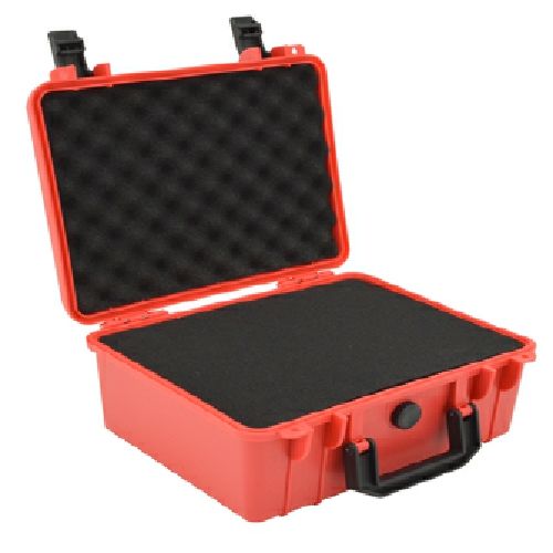 Draagbare Plastic Box Multifunctionele Koffer Multifunctionele Bescherming Opslag Tool Hardware Apparatuur Veiligheid Toolbox: Red with sponge