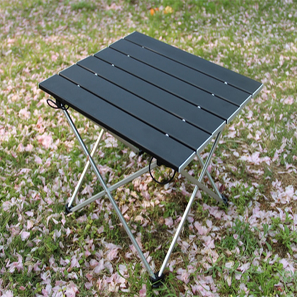 Bærbart udendørs aluminiumslegering foldebord grillbord campingbord picnic foldebord