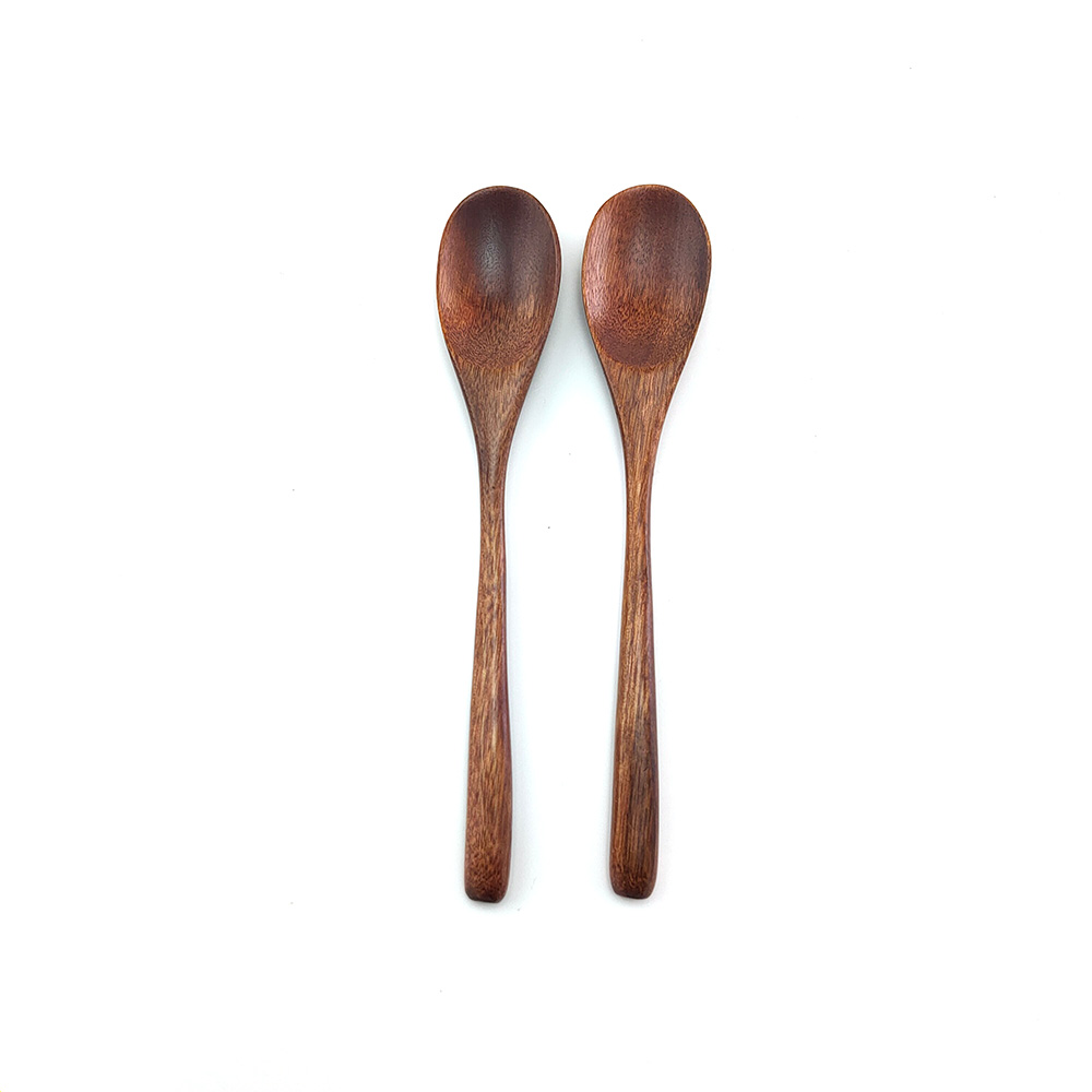 1/2/3Pcs Eco-Friendly wooden Spoon Cutlery Biodegradable Spoon Tableware Reusable Accessories For Home Outdoors: 1296-2