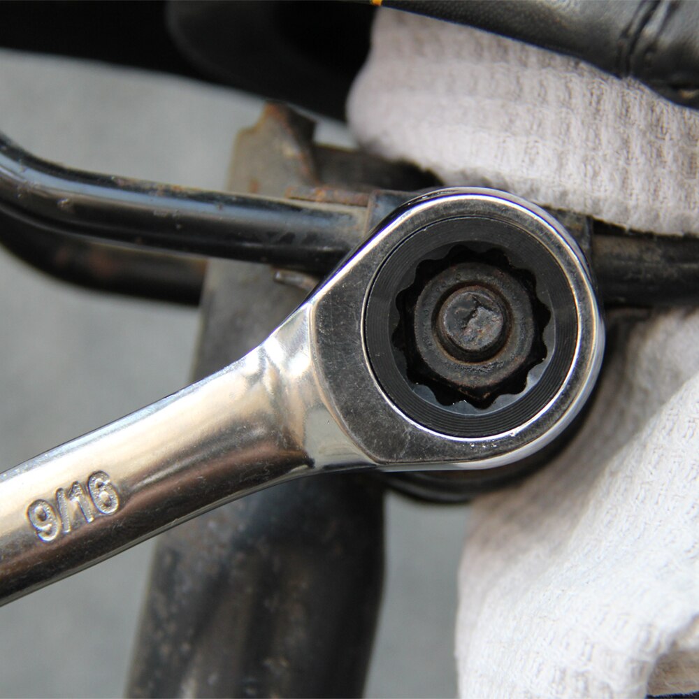 5 Pcs 72 Teeth Combination Ratchet Wrench Set Universal Spanner Vehicle Repair Tools Metric or Imperial