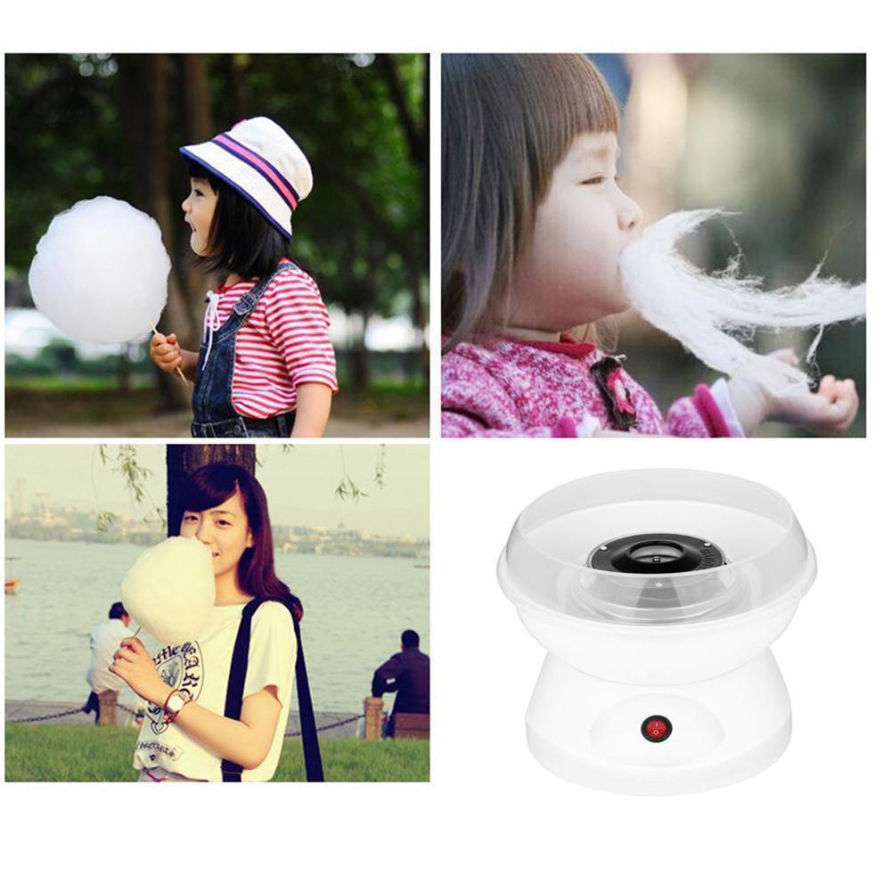 220V UK Electric DIY Sweet Cotton Candy Mini Portable Marshmallow Cotton Kids Machine Sugar Fairy Floss A3N0