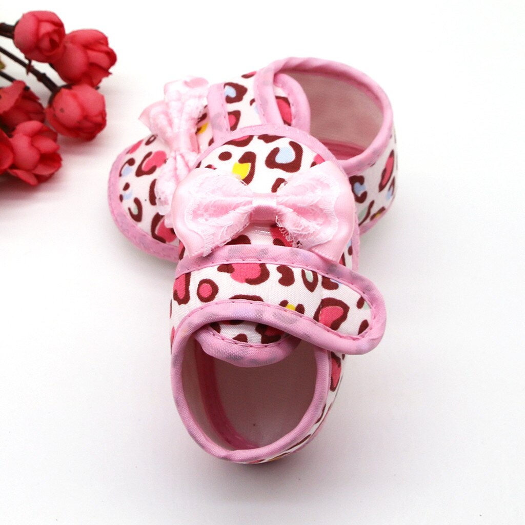 Kinderschoenen Baby Meisjes Luipaard Print Boog Prewalker Zachte Zool Sandalen Enkele Schoenen Sandalen Baby Kids Sandalen Voor De Zomer