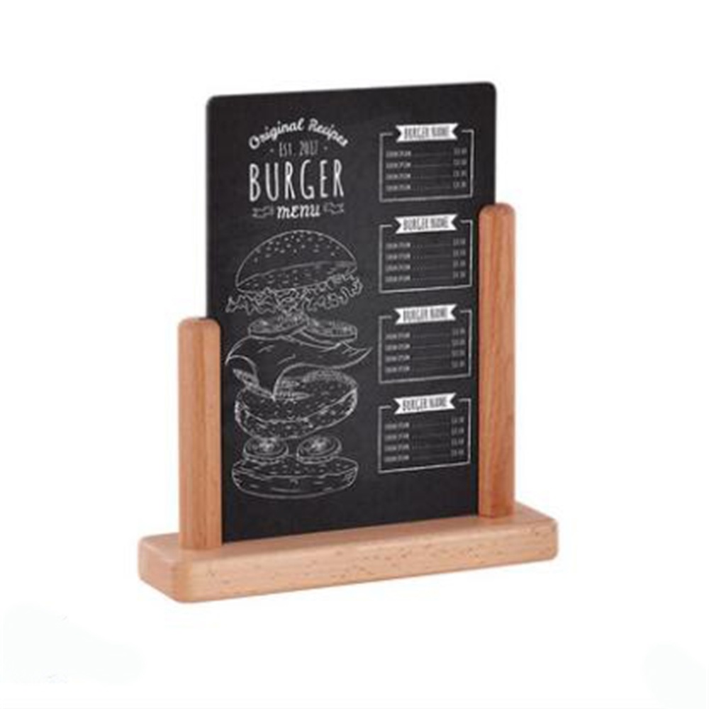 Handschrift Bericht Schoolbord Bureau Teken Schrijven Plaat Tafel Top Reclame Signage Boord Houten Decoratie Display Stand