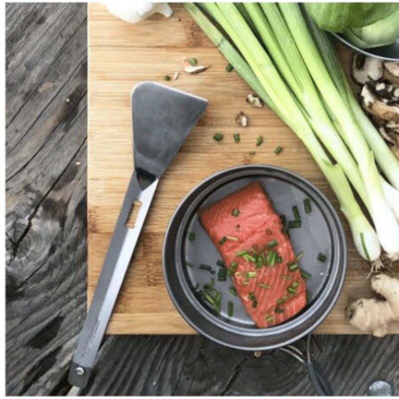 Kitchen Tools Spatula Set Turners Stainless Steel Multi Utensil Camping BBQ Clip Picnic 3 In 1 Tongs Spatula Spork Utensils