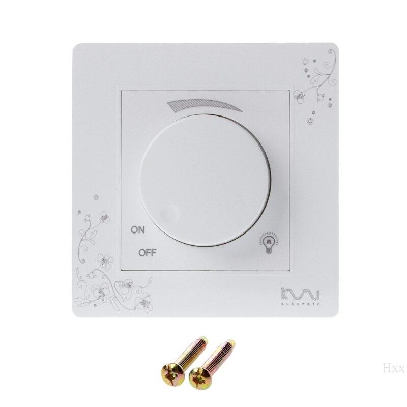 Luxury Wall Dimmer Switch Ivory White Brief Art Weave Light Switch AC 110~250V OOTDTY