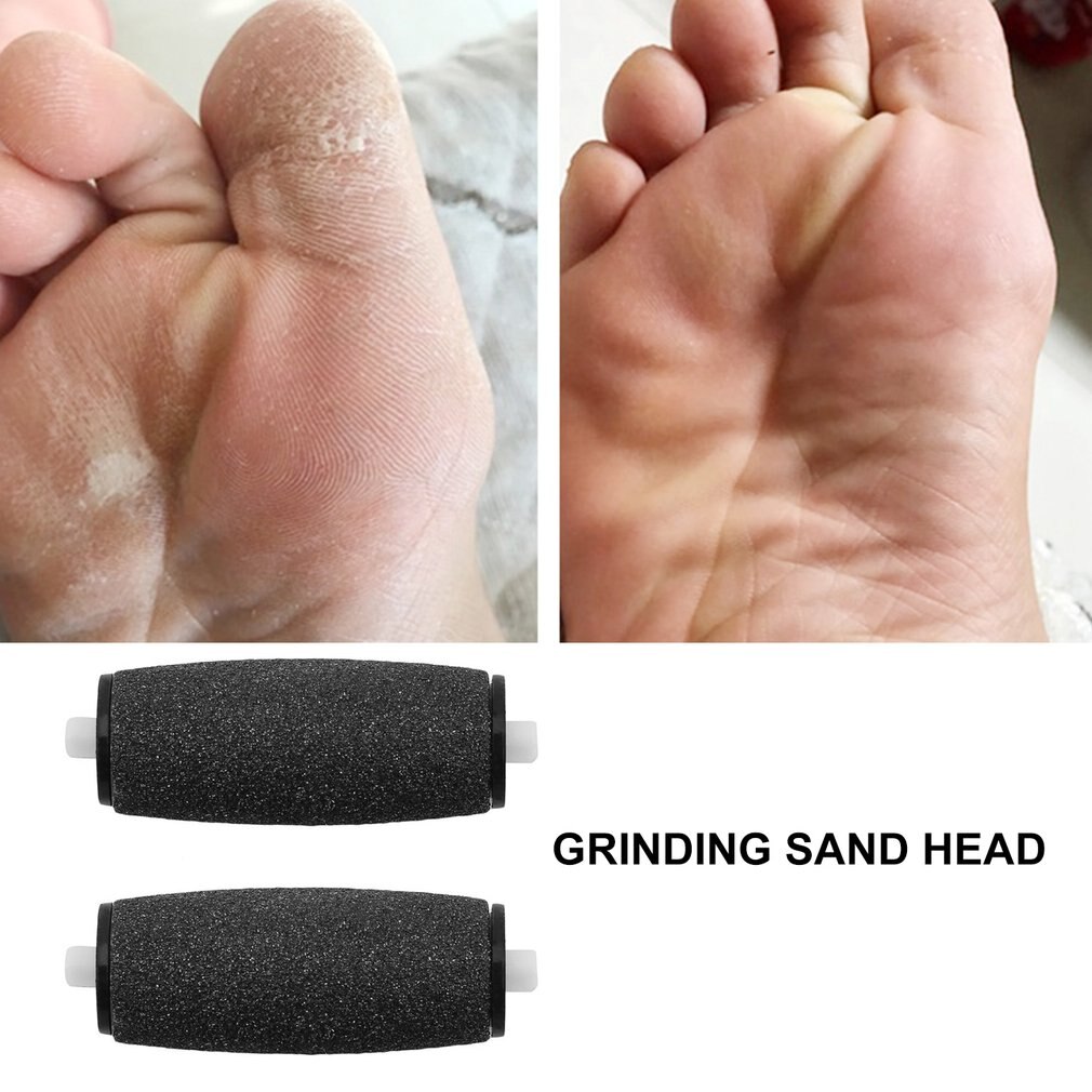 2 Pcs Vervanging Roller Heads Voor Scholleing Pedi Skin Remover Repareren Voet Slijpmachine Peeling Pedicure Apparaat