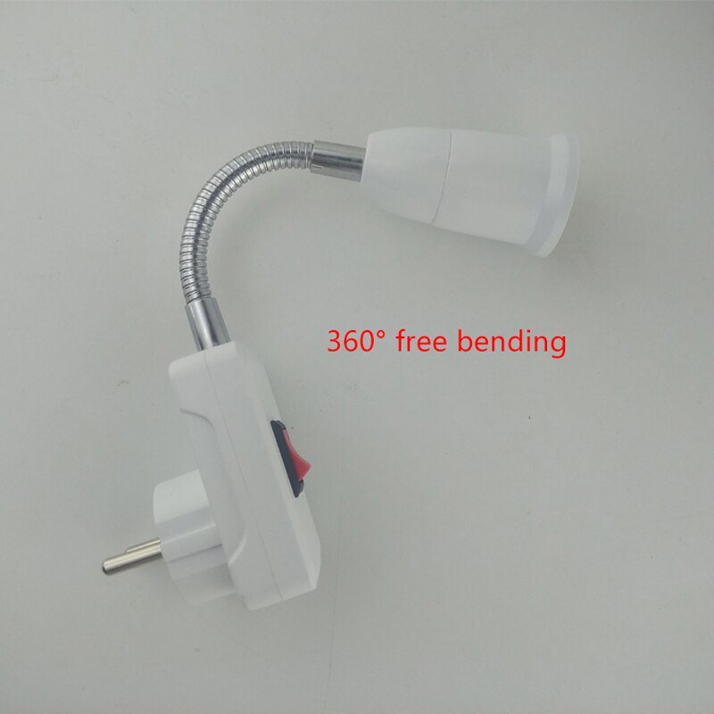 E27 Bulb Socket E27 Lamp Holder Light Socket With Switch EU US Plug Lamp Holder Energy Saving Lampada LED Table Lamp Led Base