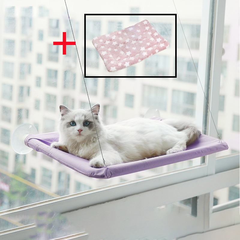 Pet Accessories Cat Hanging Beds Warm Comfortable Sunny Seat Window Mount Kitten Hammock Pet Shelf Seat Beds Bearing 20kg House: 14
