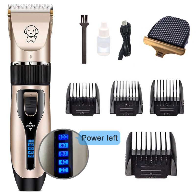 Dog Clipper Dog Hair Clippers Grooming (Pet/Cat/Dog/Rabbit) haircut Trimmer Shaver Set Pets cordless Rechargeable: Power F