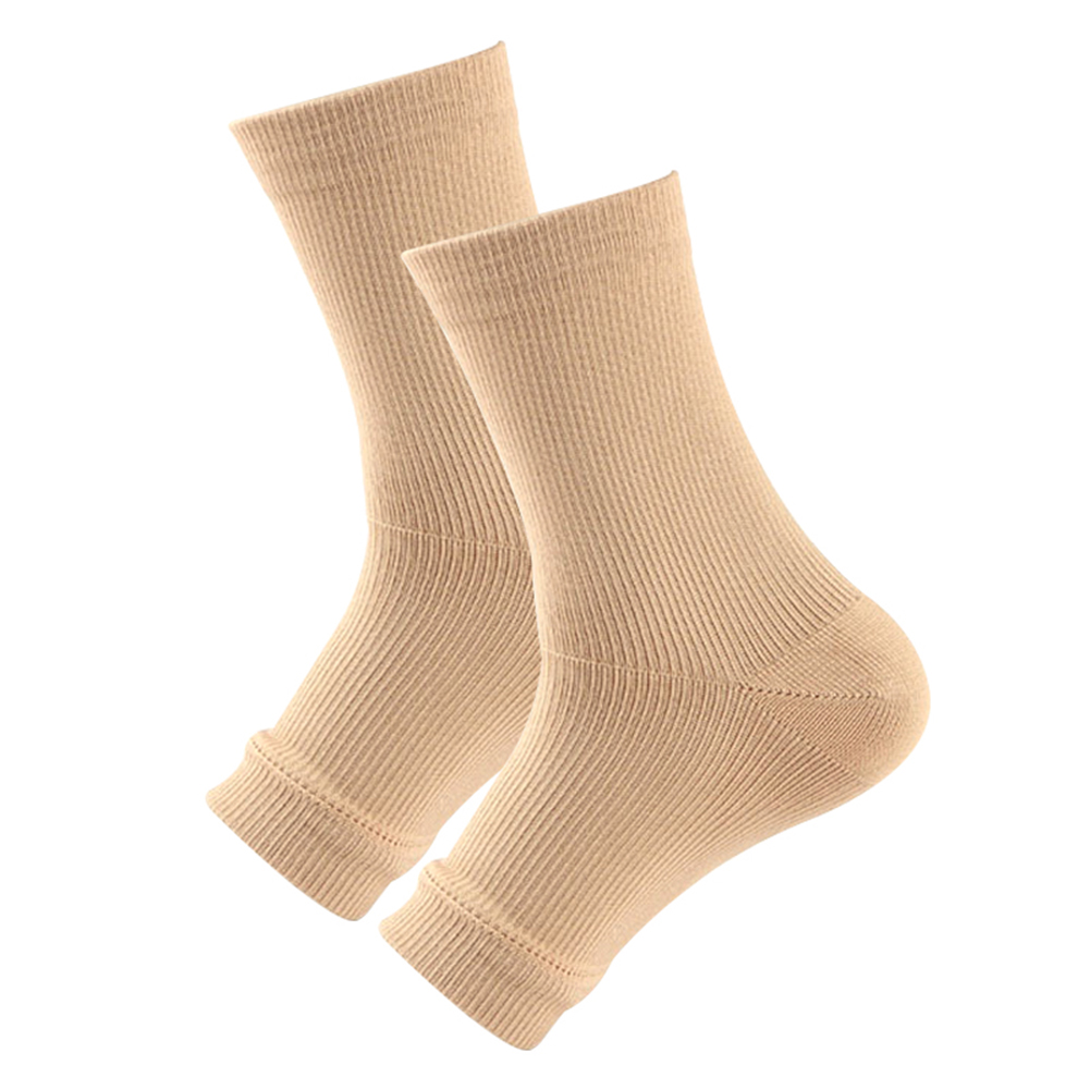Unisex anti-træthedssport basketball fodbold kompression fod ankel elastisk bandage ærme støtte bøjle guard beskyttende sokker