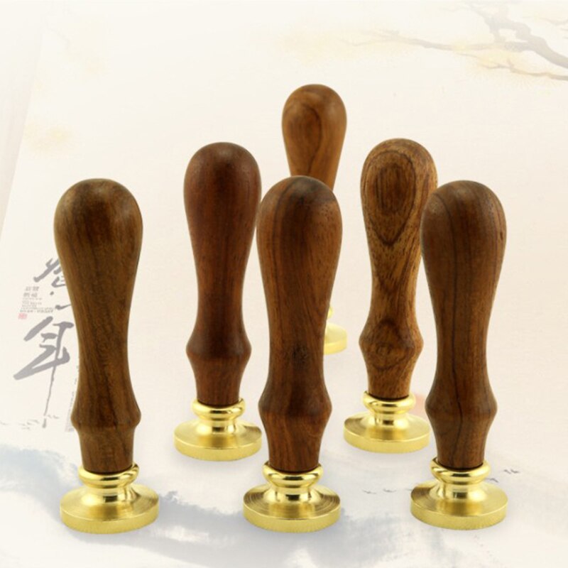 1Pc Retro Houten Stempel Klassieke Waxseal Stempel Oude Seal Post Decoratieve Antieke Stempel