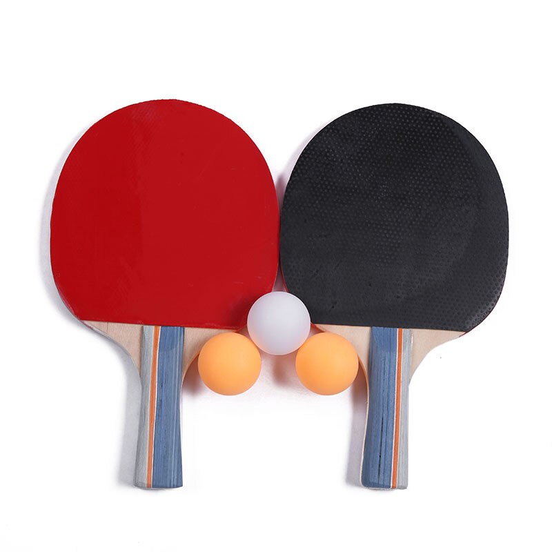 Table Tennis Bats Ping Pong Racket Portable Set Ping Pong Training Rubber Red Ping Pong Paddle Accessories