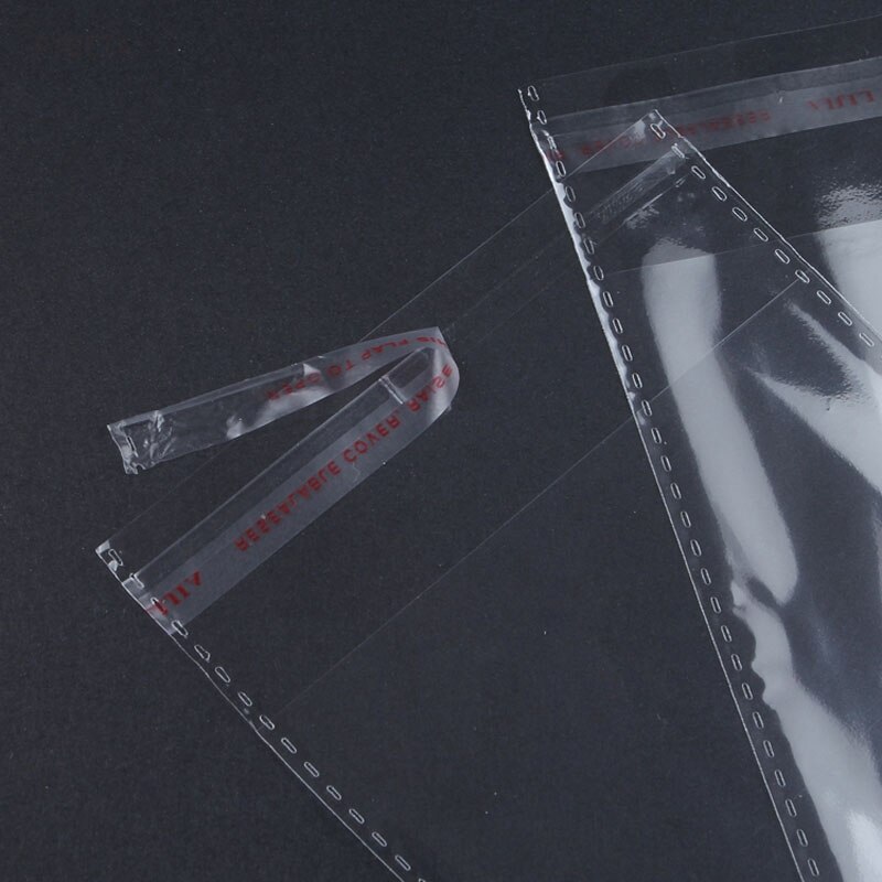 200pcs/lot- Transparent Plastic Self-adhesive bag Clear OPP Packaging bags