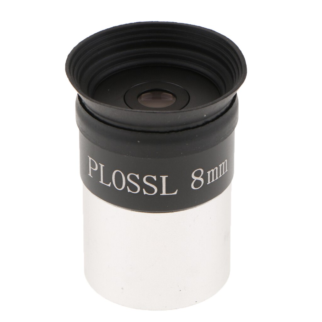 Ocular telescopio de 1,25 ''PL 8mm lente multicapa de 4 elementos Plossl-roscado para filtros astronómicos estándar de 1,25 pulgadas