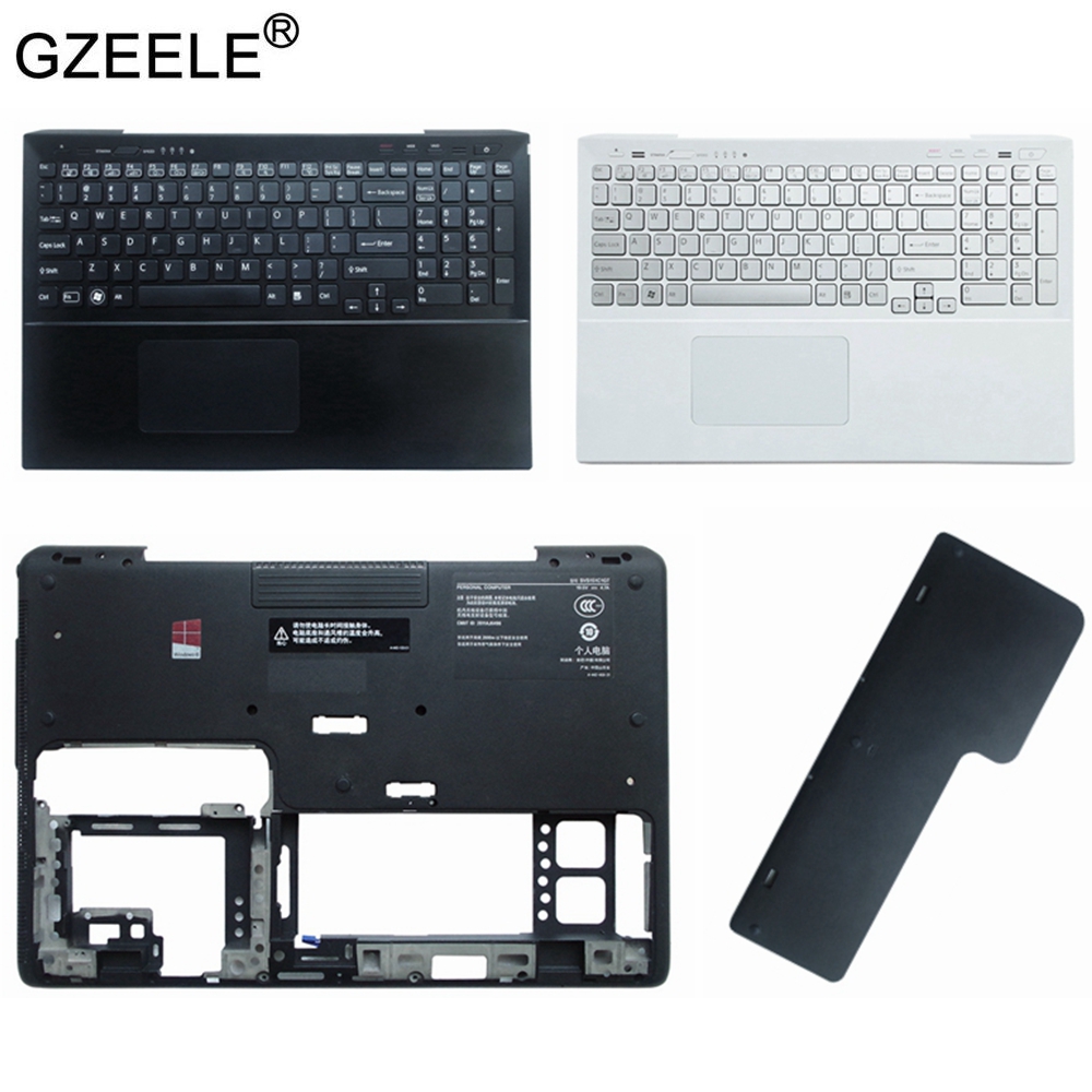 95% Laptop Top Lcd Back Cover Case Voor Sony Voor Vaio SVS151 Svs 151SVS15 Svs 15 Voorkant Palmrest bottom Case Toetsenbord