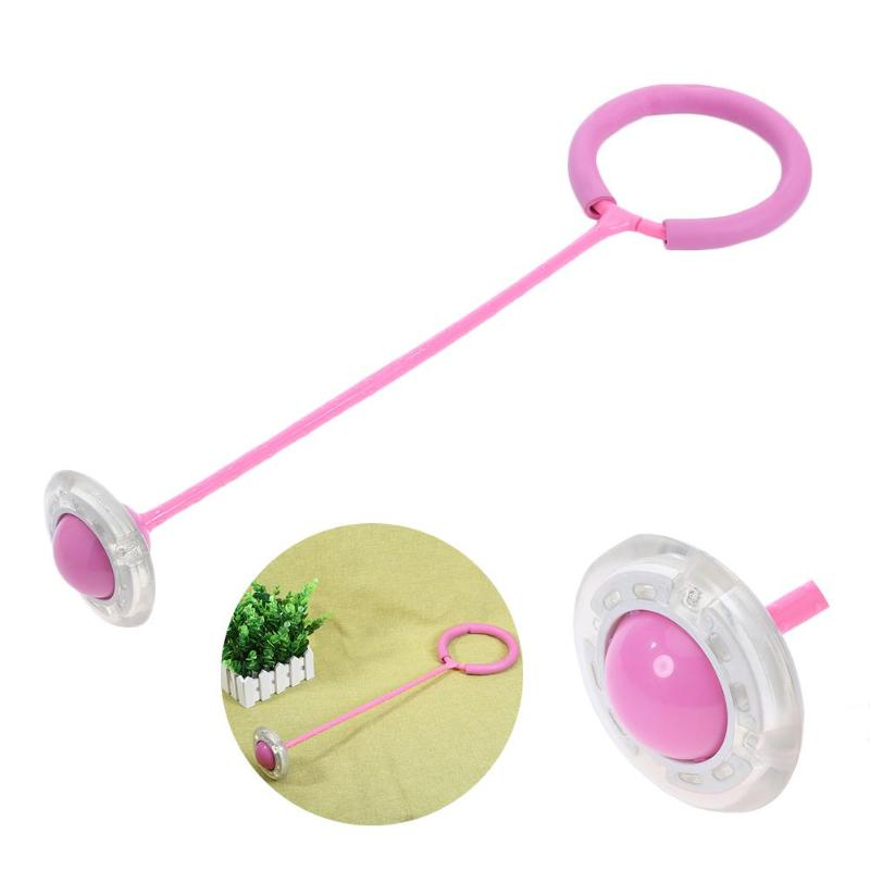 Gloeiende Stuiterende Ballen Een Voet Knipperende Bal Overslaan Springtouwen Sport Swing Bal Kinderen Kind Ouder Games