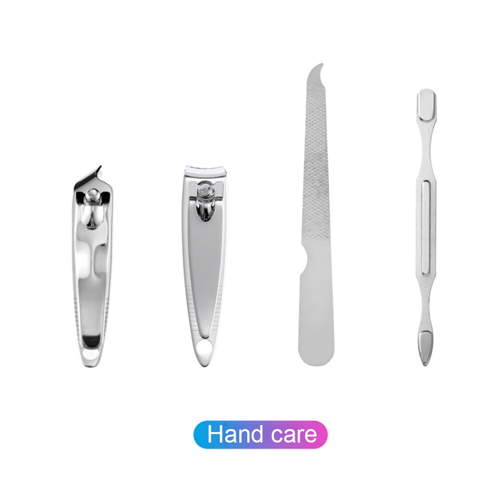7pcs/set Portable Stainless Steel Nail Clippers Set Pedicure Care Nail Cutting Nail Trimmer Travel Toe Nail Scissor Nail Tools