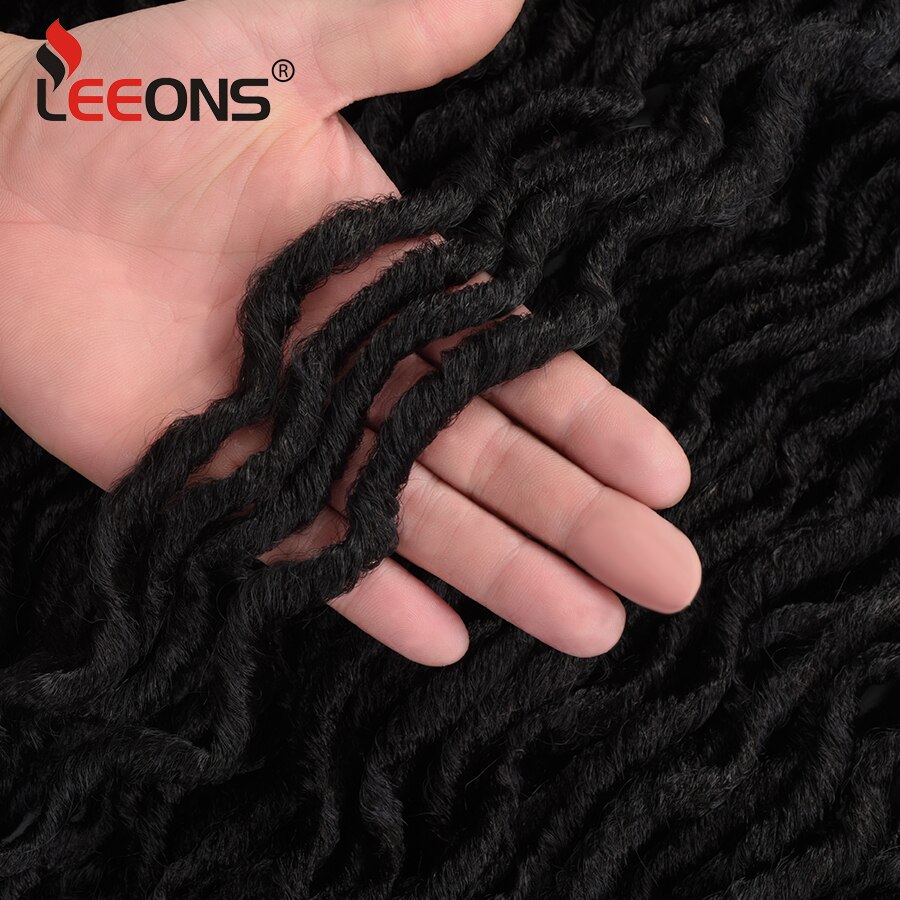 Leeons Häkeln Haar Zöpfe 12/18 Zoll Faux Loks Lockige Synthetische Haar Vor Schleife Häkeln Haar Verlängerung Göttin nu Loks Braun schwarz