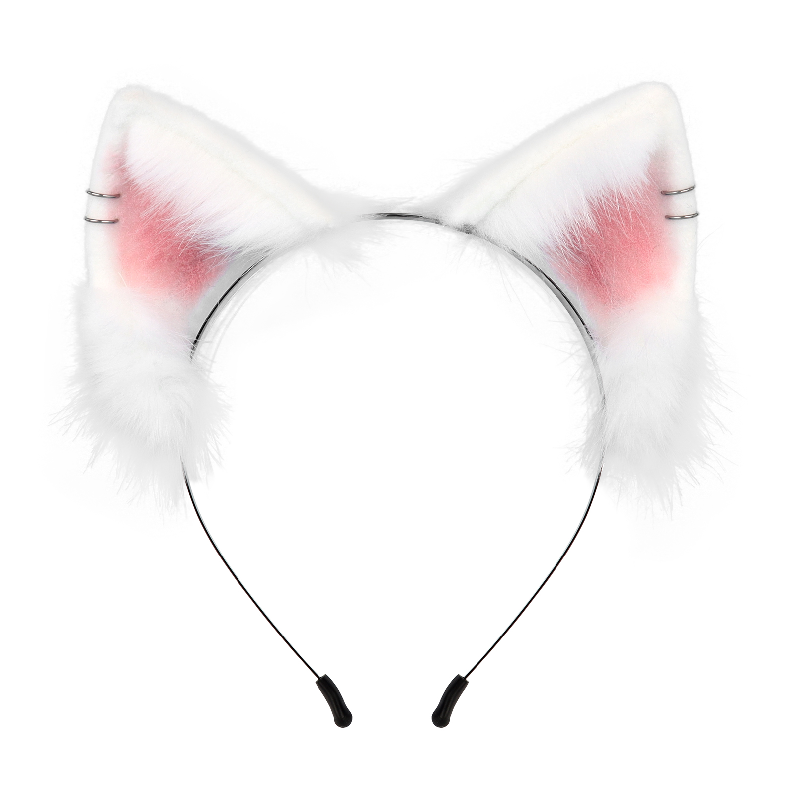 Fluffy katteører kat lang hale plus søde kattepoter handsker sæt cosplay kostumetilbehør halloween karneval fest udklædning