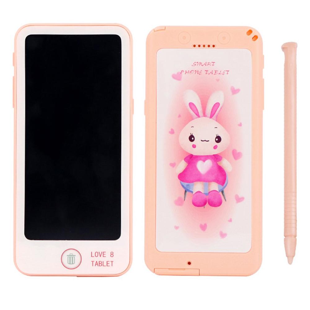 6-Inch LCD Tablet Children'S Educational Early Childhood Writing Board Painted Electronic Drawing Board;: Orange