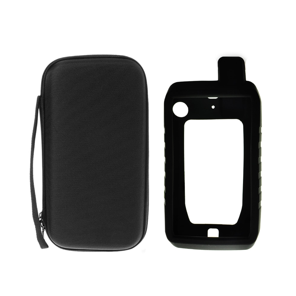 Portable Carrying Bescherm Pouch + Silicon Bescherm Case Skin Voor Wandelen Handheld Gps Garmin Montana 700