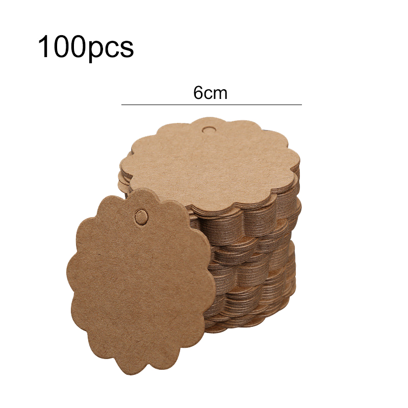50/100 pcs Kraft Paper Tags Heart Kraft Paper Tags for Arts and Crafts Wedding Thanksgiving Christmas Birthday Party: light yellow