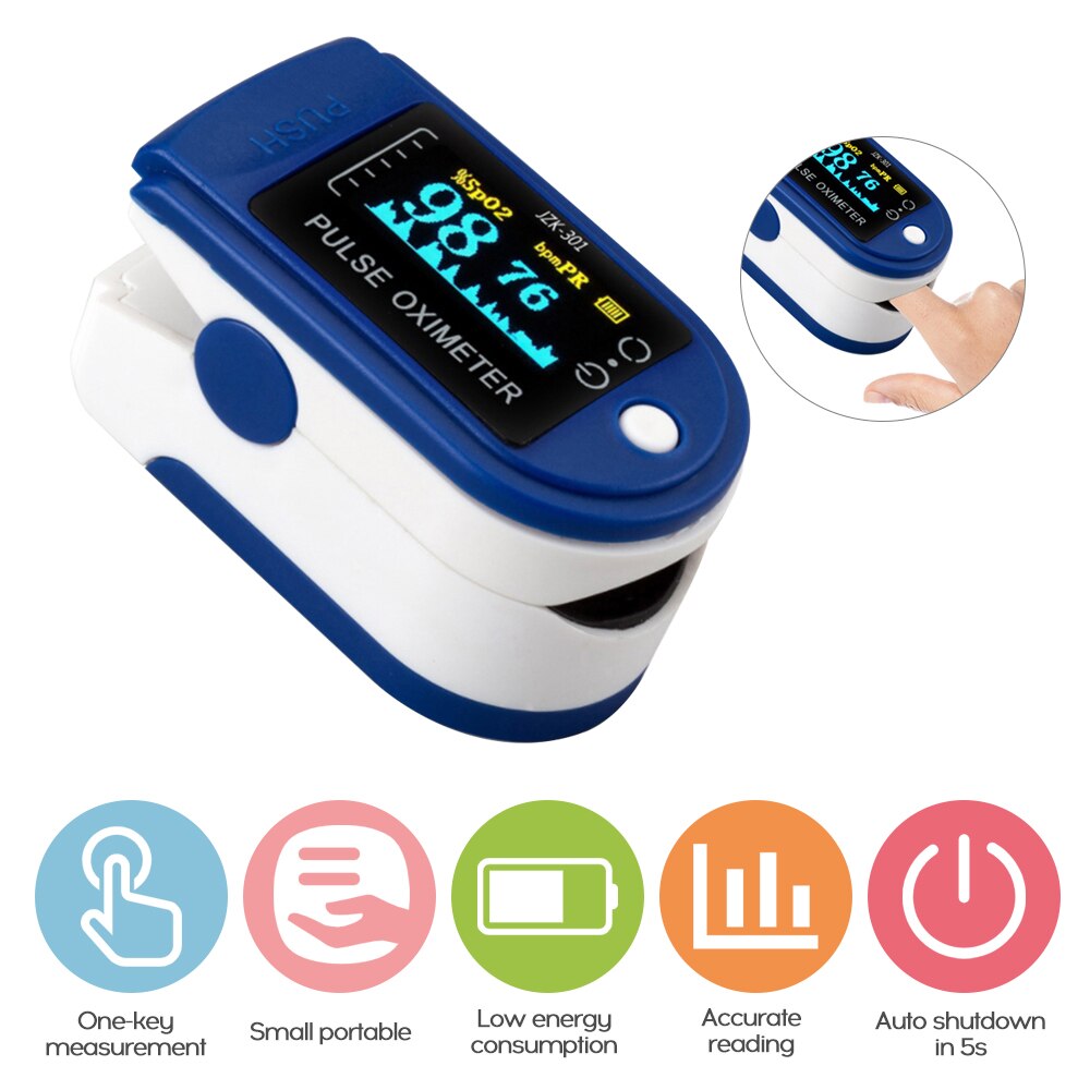 Oximeter Finger Clip typ blut sauerstoff sättigung erkennung puls hause herzschlag Bewertung Monitor