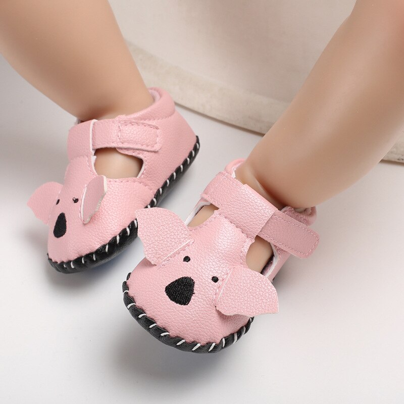 Baby Boys Girls Sandles Spring Summer Cheap Baby Brown Shoes Cartoon Infant Toddler Baby Crib Sandals For 3 6 12 18 Months: Pink / 1