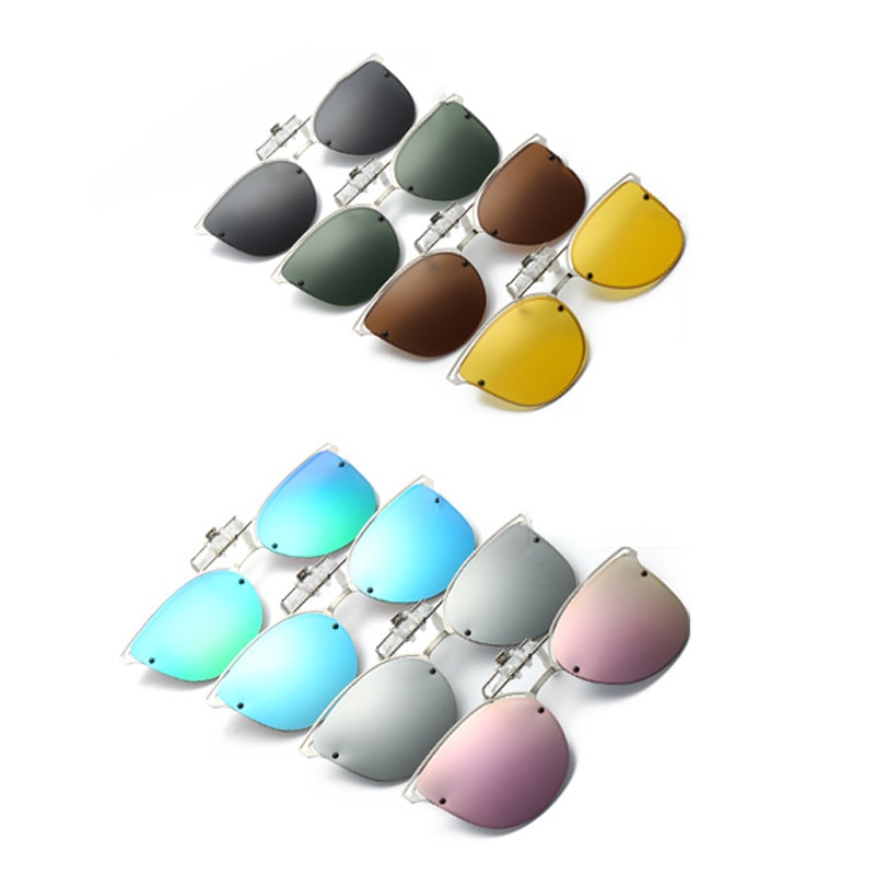 Gafas de sol polarizadas con Clip para hombres y mujeres, Anti UV nocturna para pesca, gafas de sol de 400 para conducir o montar en bicicleta, gafas de sol de pesca con Clips para Motor