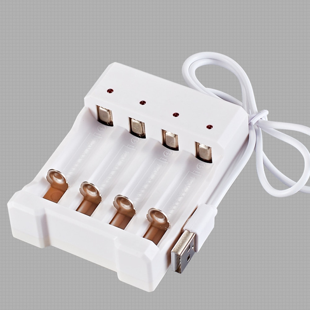 Universal Rechargeable Battery Charger DC5V 1A 1.2V 4 Slot AA/AAA Rechargeable Battery Charger Adapter USB Plug