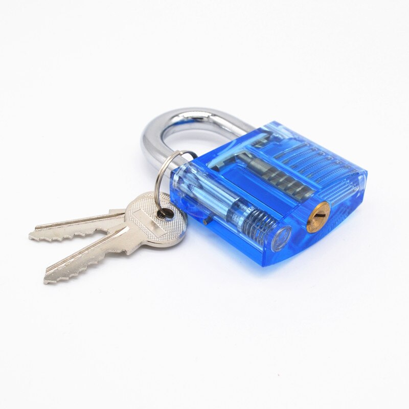 Hand Tools Transparent Visible Pick Cutaway Practice Padlock Lock With Broken Key Remove Hook Hardware Locksmith Wrench Tool