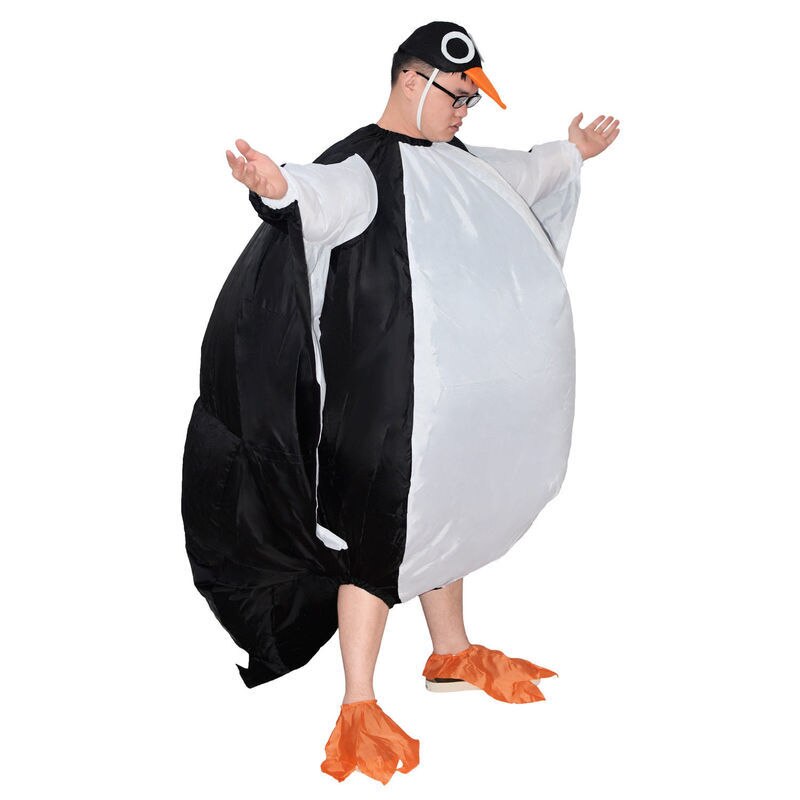 Publicité pingouin mascotte Costume adulte gonflable sauter Costume fête Cosplay tenue Halloween Cosplay robe taille adulte