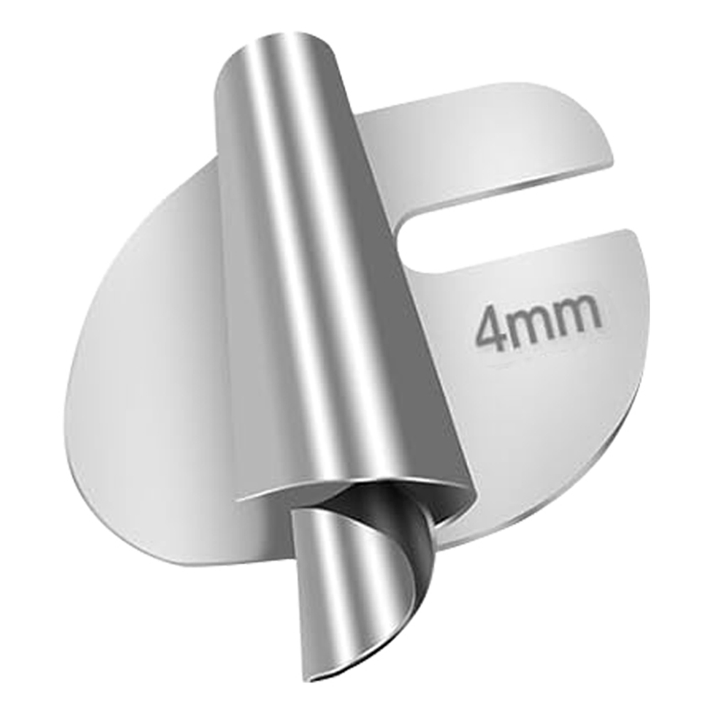 Prensatelas Universal para máquina de coser, tubo Extractor de dobladillo, prensatelas en espiral de acero inoxidable, accesorios de herramientas de costura para manualidades DIY: Blanco