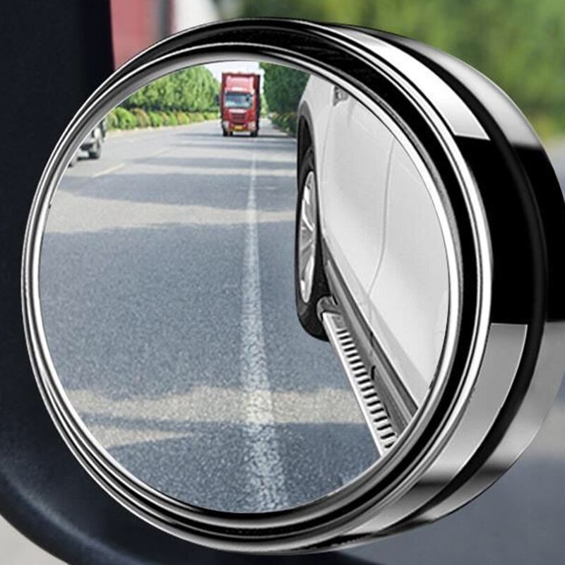 2 Stuks 360 Graden Dodehoekspiegel Auto Achteruitkijkspiegel Kleine Ronde Spiegel Omkeren Magic Blind Gebied Interieur Spiegels Accessorie