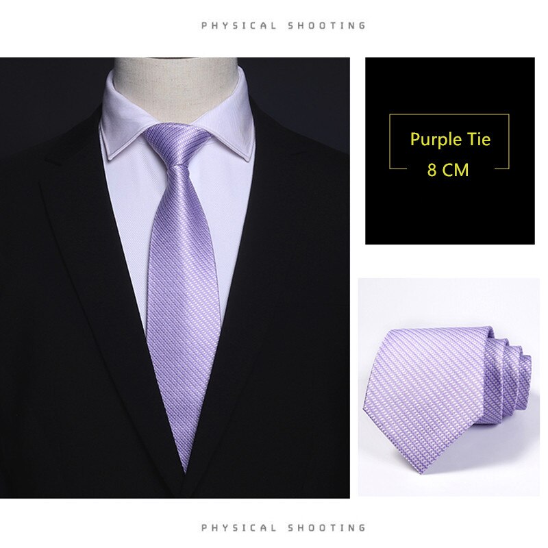 Mannen Stropdas 8Cm 100% Zijde Blauw Mode Plaid Business Huwelijksgeschenken Voor Heren Accessoires Formele Kleding Stropdas