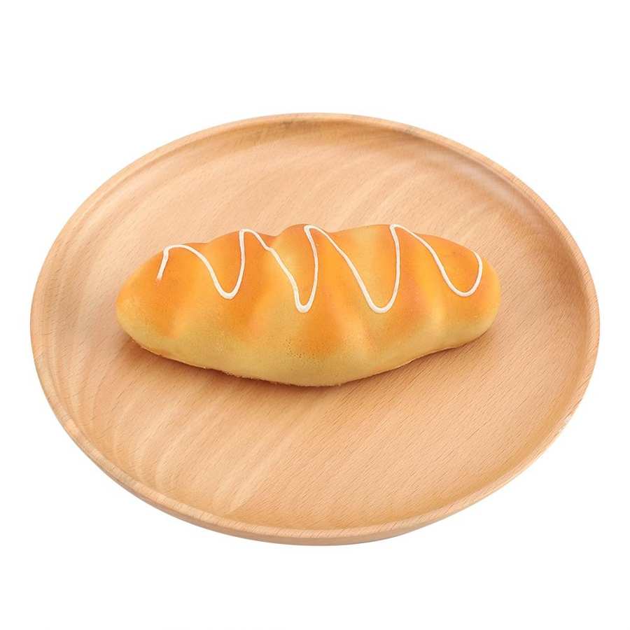 Miljøvenlig bøgetræ rund fad frugt / servering af mad & bageri til daglig brug